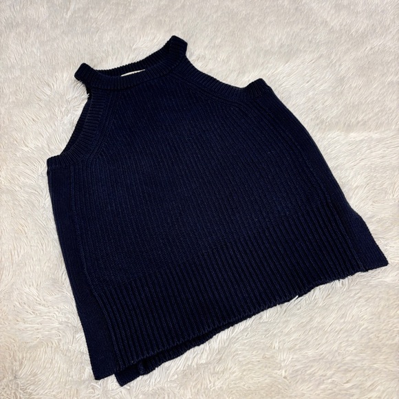 Marine Layer Vista Sweater Tank - Mood Indigo Sleeveless Woman’s Size Medium - Picture 6 of 14